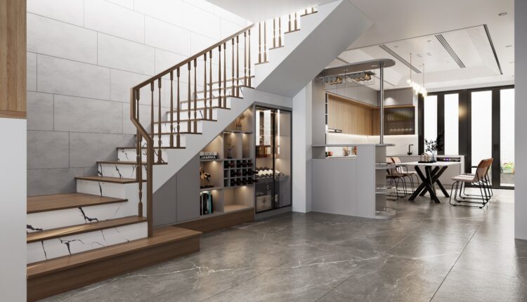13230. 3D Living Room – Kitchen Interior Model Download by Nguyen The Hung