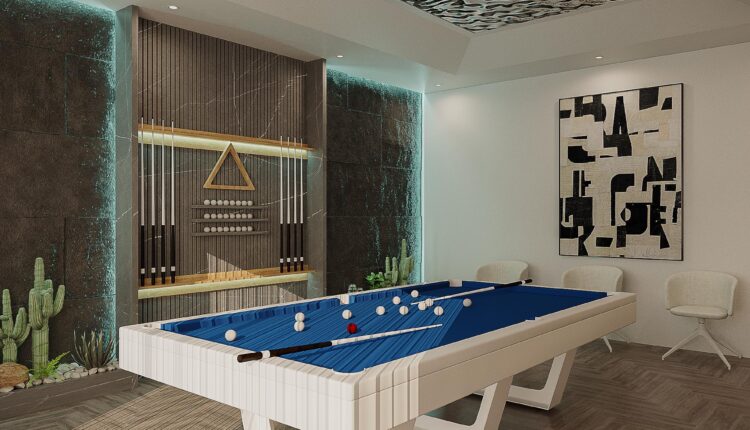 13231. 3D Living Room – Kitchen Interior Model Download