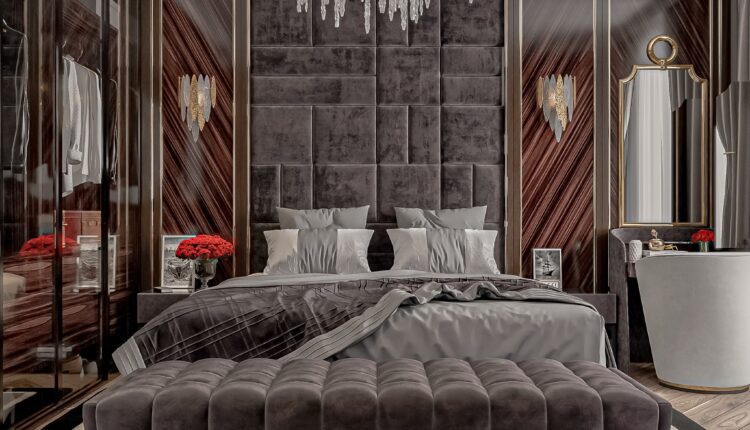 13232. Download Free 3D Neoclassical Bedroom Interior Model By Luu Dao Tu