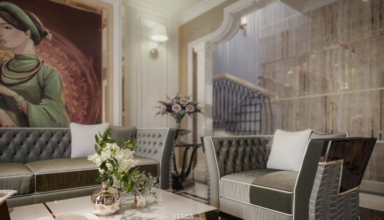 13244. 3D Neoclassic Living Room Interior Model Download by Kts Nhat Minh