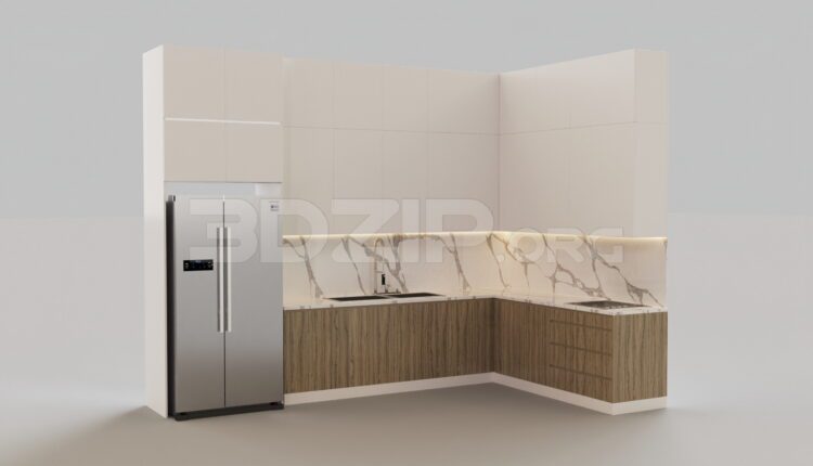 4856. Free 3D Kitchen Model Download