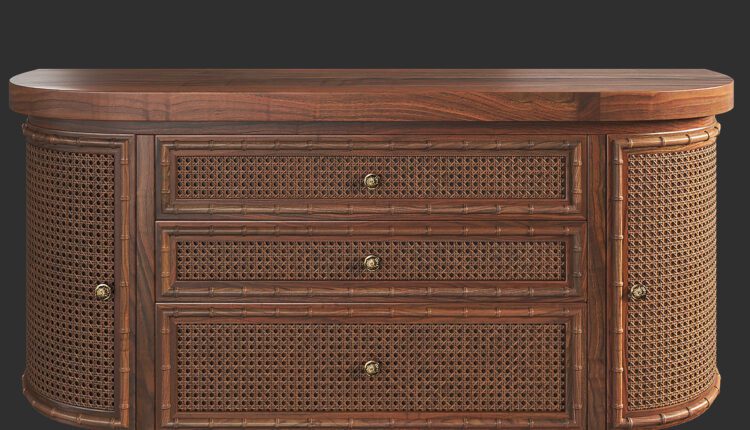 Download Free 3D Chinoiserie Console Model By Nguyen Minh Khoa