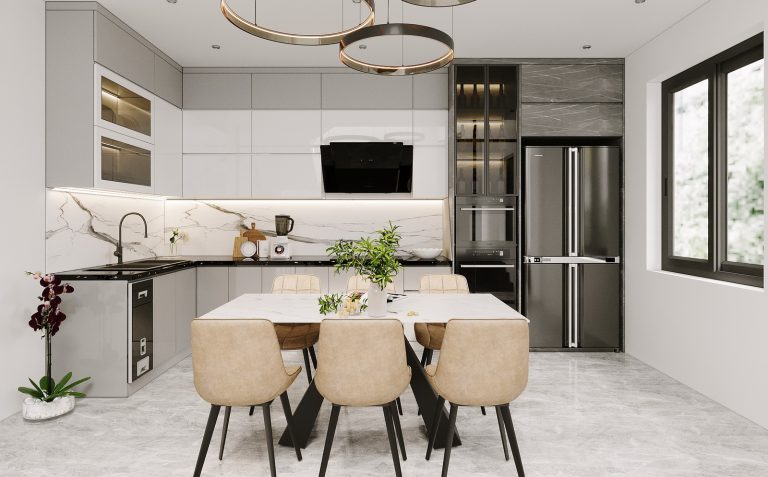 11272. Free 3D Kitchen And Dining Room Interior Model Download