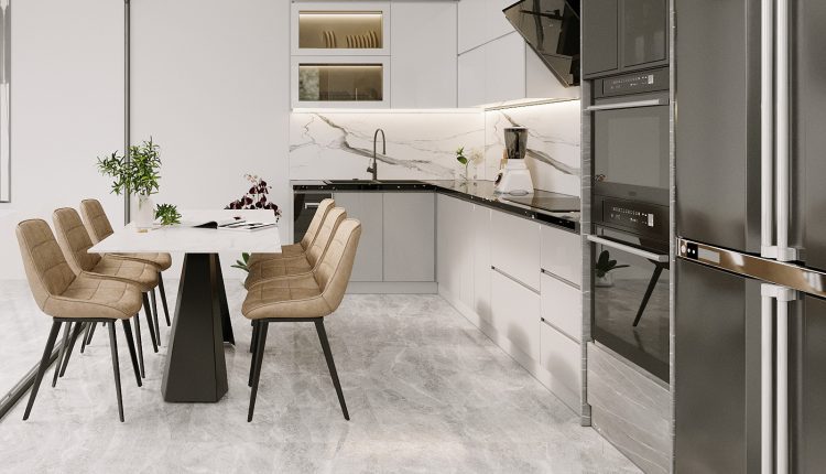 11272. Free 3D Kitchen And Dining Room Interior Model Download