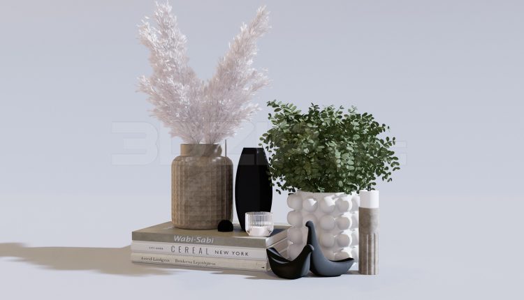 11282. Free 3D Decorative Set Model Download
