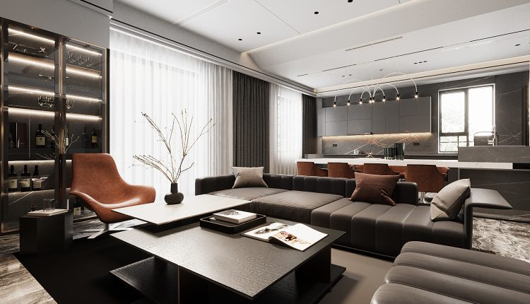13267. 3D Living Room Interior Model Download by Nguyen Huu Cong