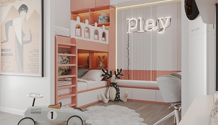 13280. Download Free 3D Children Room Interior Model by Kim Nhat Linh