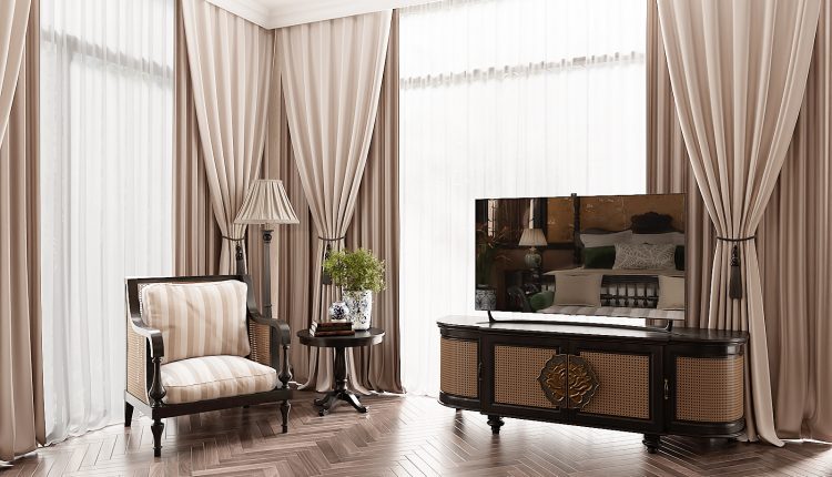 13303. Download Free Indochine Bedroom Interior Model by Hoang Mai Thao
