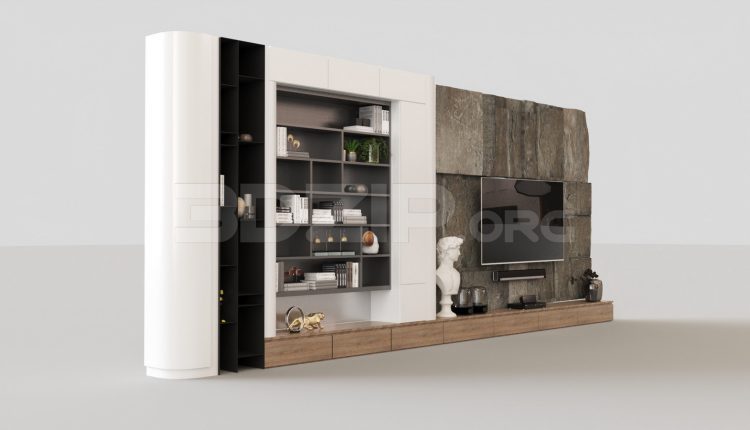 5314. Free 3D Tv Wall Model Download
