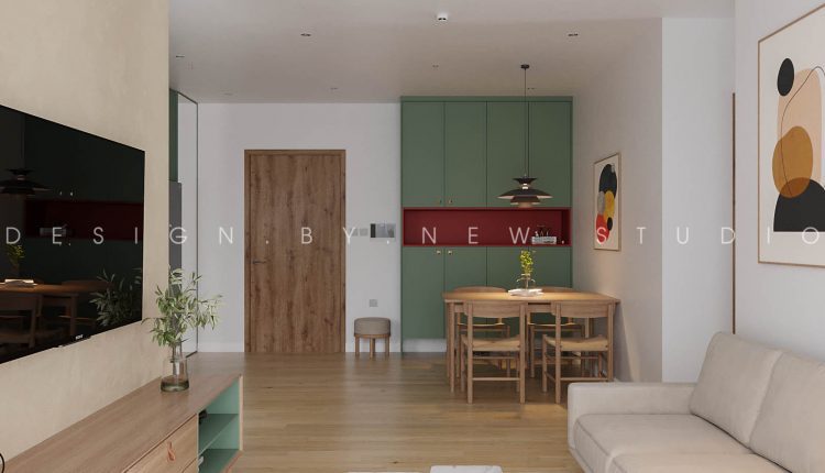 13328. 3D Living Room – Kitchen Interior Model Download by Nguyen Quang Hai