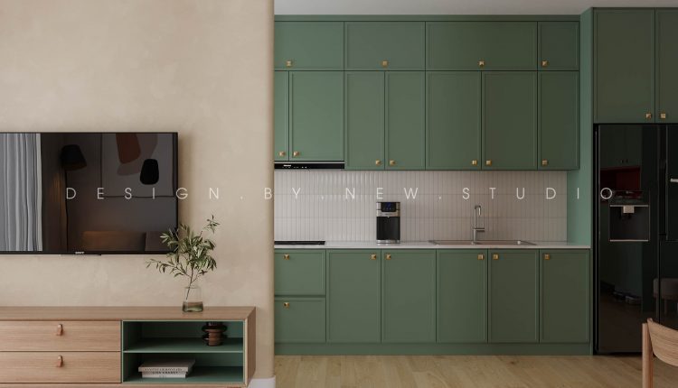 13328. 3D Living Room – Kitchen Interior Model Download by Nguyen Quang Hai