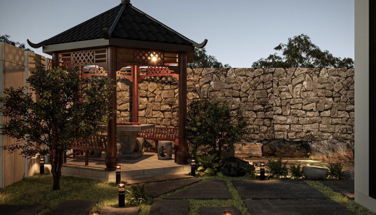 13329. Free 3D Garden House Exterior Model Download by Pham Bao Toan (5)
