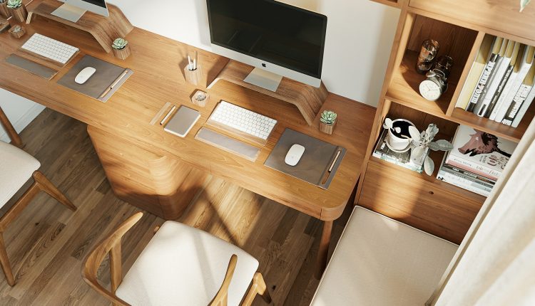 13357. Free 3D Workroom Interior Model Download By Dang Nam Quang