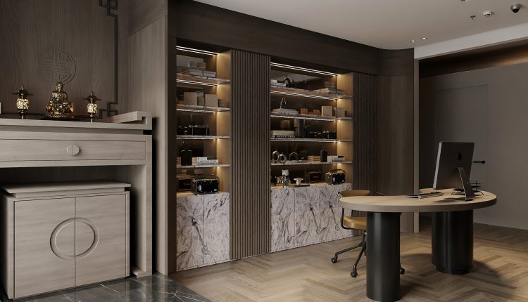 13359. 3D Living Room – Kitchen Interior Model Download by Trung Nghia