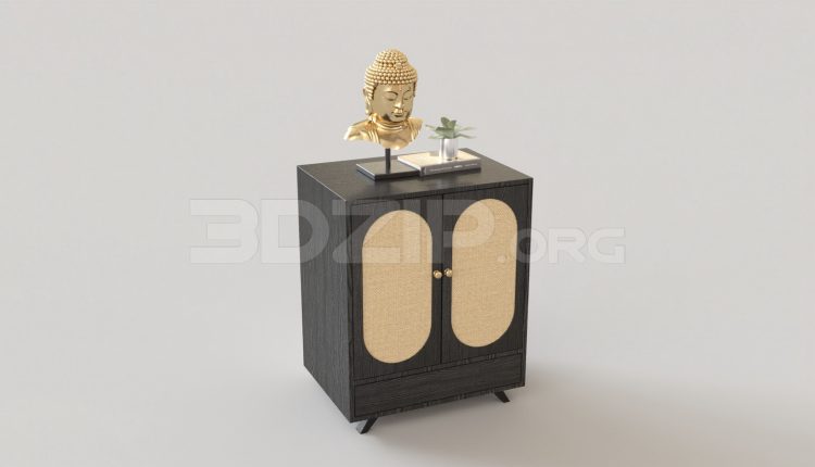 5320. Free 3D Display Cabinets Model Download