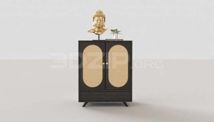 5320. Free 3D Display Cabinets Model Download