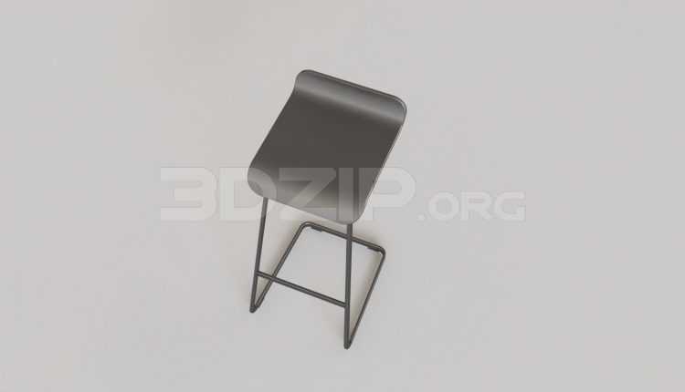 5327. Free 3D Bar Stool Model Download