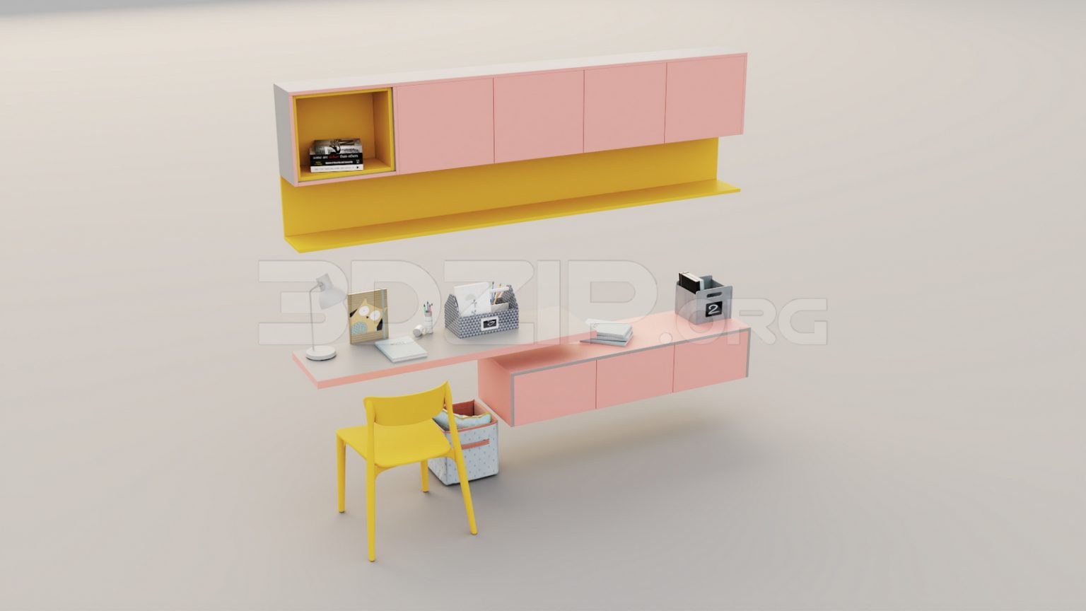 5331. Free 3D Desks Model Download