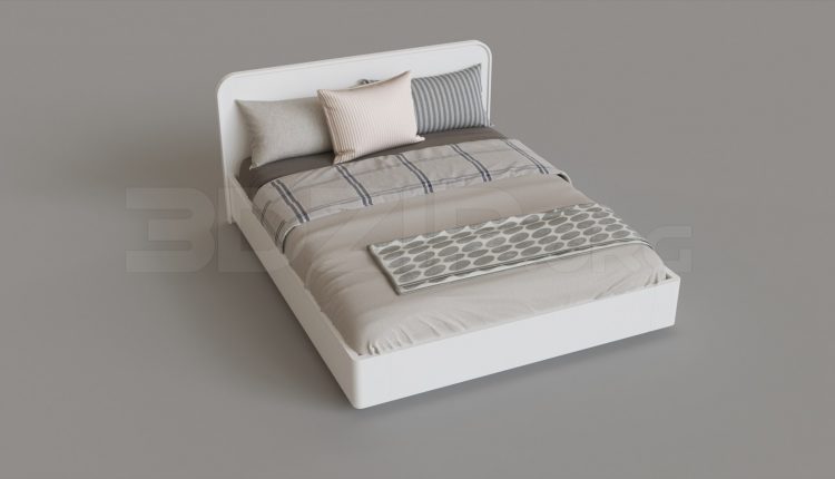5368. Free 3D Bed Model Download