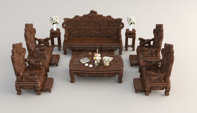 5399. Free 3D Sofa Dong Ky Model Download
