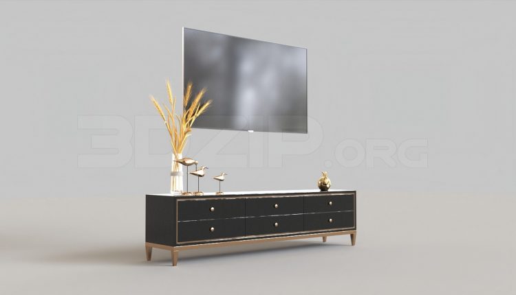 5442. Free 3D TV Cabinet Model Download