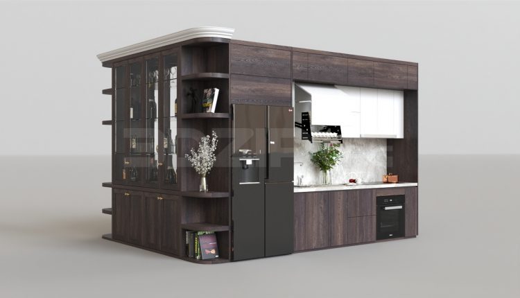 5527. Free 3D Kitchen Model Download
