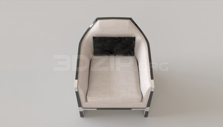5532. Free 3D Armchair Model Download