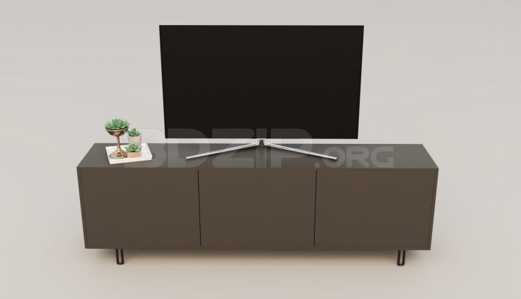 5545. Free 3D TV Cabinet Model Download