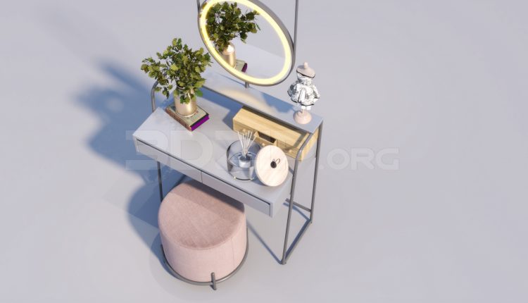 5547. Free 3D Dressing Table Model Download