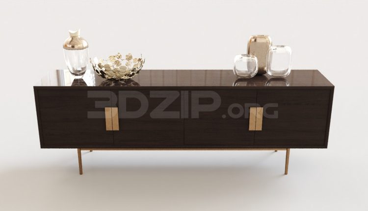 5557. Free 3D TV Cabinet Model Download