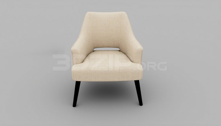 5592. Free 3D Armchair Model Download