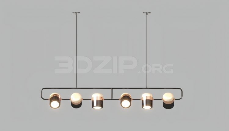 5612. Free 3D Ceiling Light Model Download