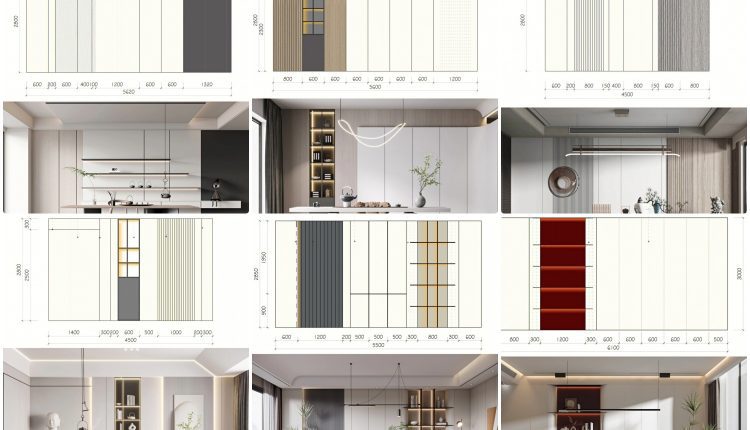 11315. Free Download Background wall dimensions By Kha Vi