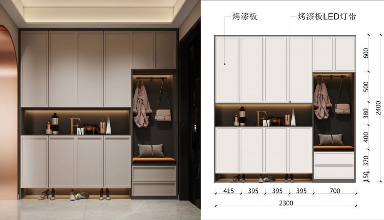 11316. Free Download Detailed dimensions of the wardrobe By Kha Vi