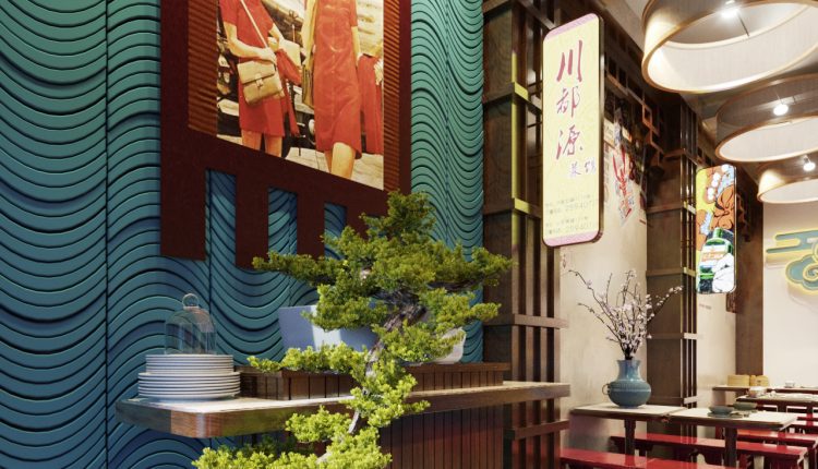 13364. Download Free 3D Restaurant Interior Model by Minh Hoang Vu