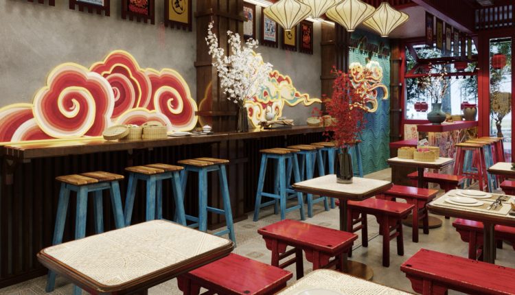 13364. Download Free 3D Restaurant Interior Model by Minh Hoang Vu