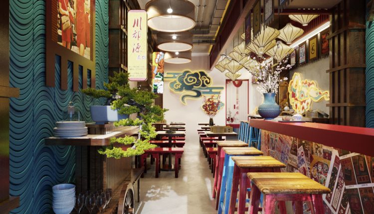 13364. Download Free 3D Restaurant Interior Model by Minh Hoang Vu