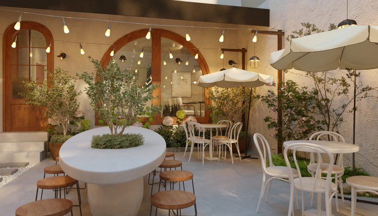 13378. Free 3D Garden Coffee Interior Model Download by Tuong Nguyen Duy