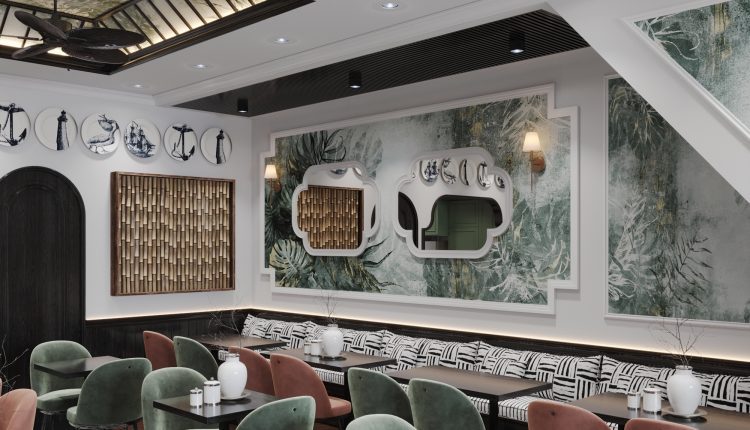 13382. Download Free 3D Restaurant Interior Model by Bui Khong Bay