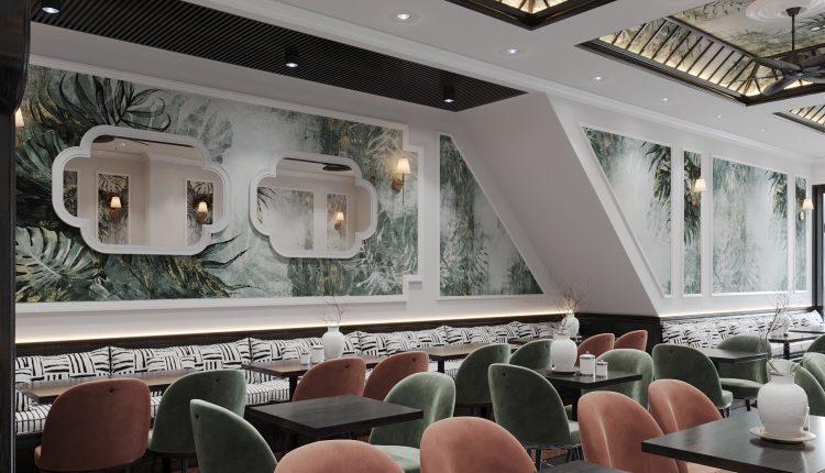 13382. Download Free 3D Restaurant Interior Model by Bui Khong Bay