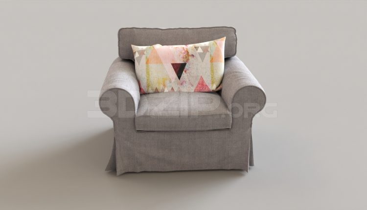 5644. Free 3D Armchair Model Download (2)