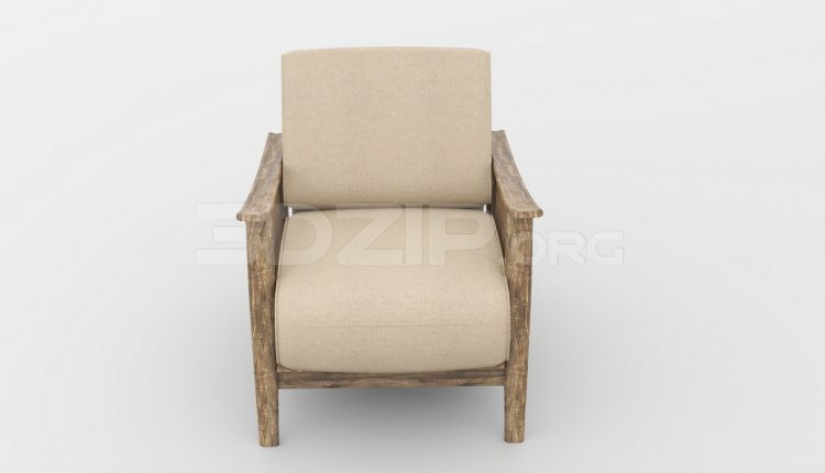 5651. Free 3D Armchair Model Download