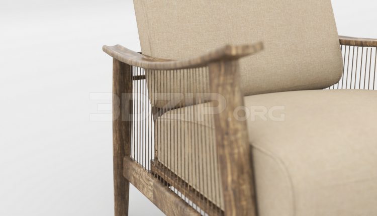 5651. Free 3D Armchair Model Download