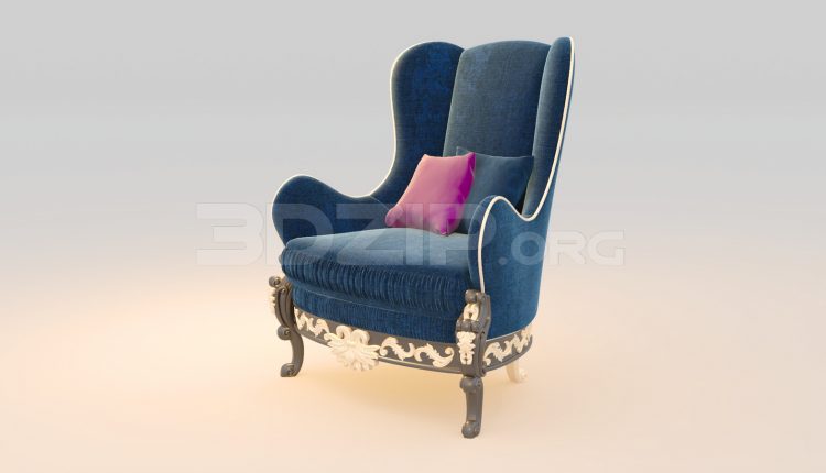 5662. Free 3D Armchair Model Download
