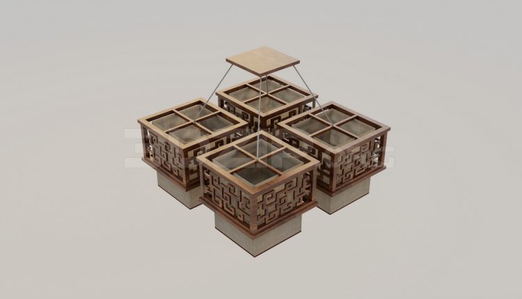5682. Free 3D Ceiling Light Model Download