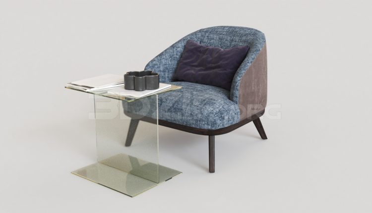 5687. Free 3D Armchair Model Download