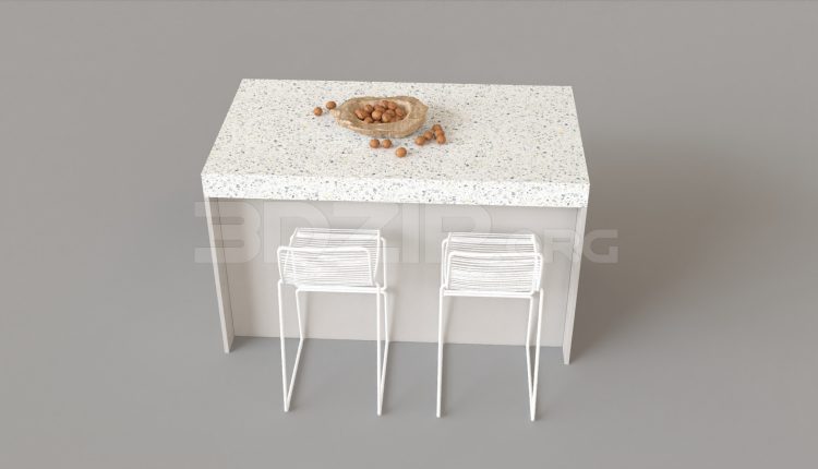 5692. Free 3D Kitchen Island Model Download