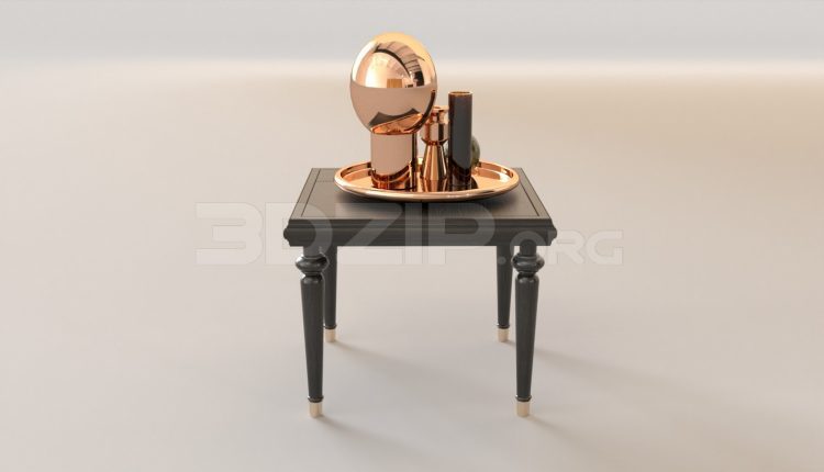 5698. Free 3D Decorative Set Model Download