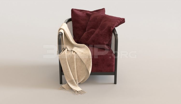 5702. Free 3D Armchair Model Download