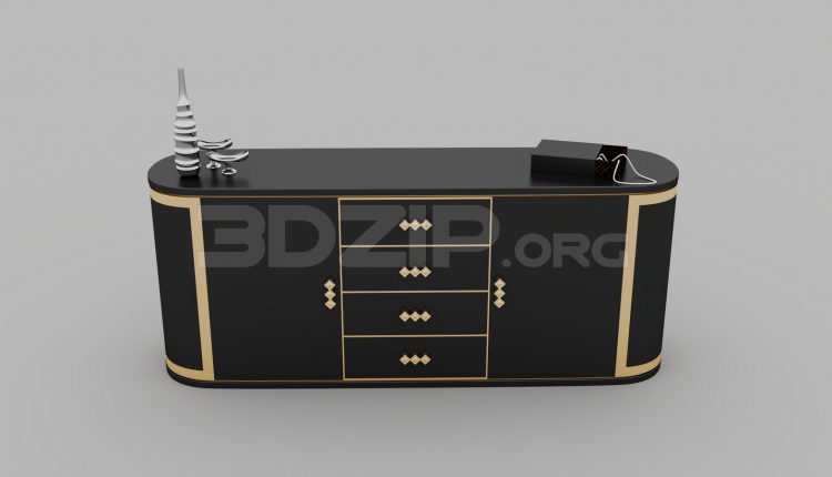 5715. Free 3D Display Cabinets Model Download
